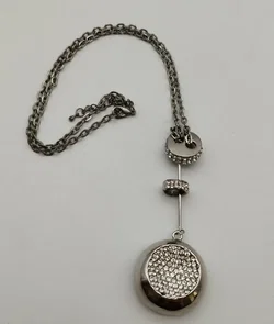 Edelschmuck Halskette mit Steinchen-Details - Bild 4