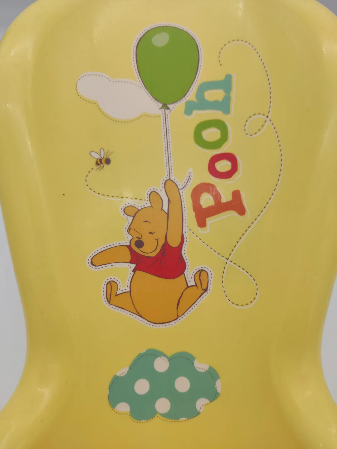 Anatomischer Babybadesitz "Winnie Pooh" gelb mit Bild, Größe ca. 53 x 25 x 22 cm – Bild 2