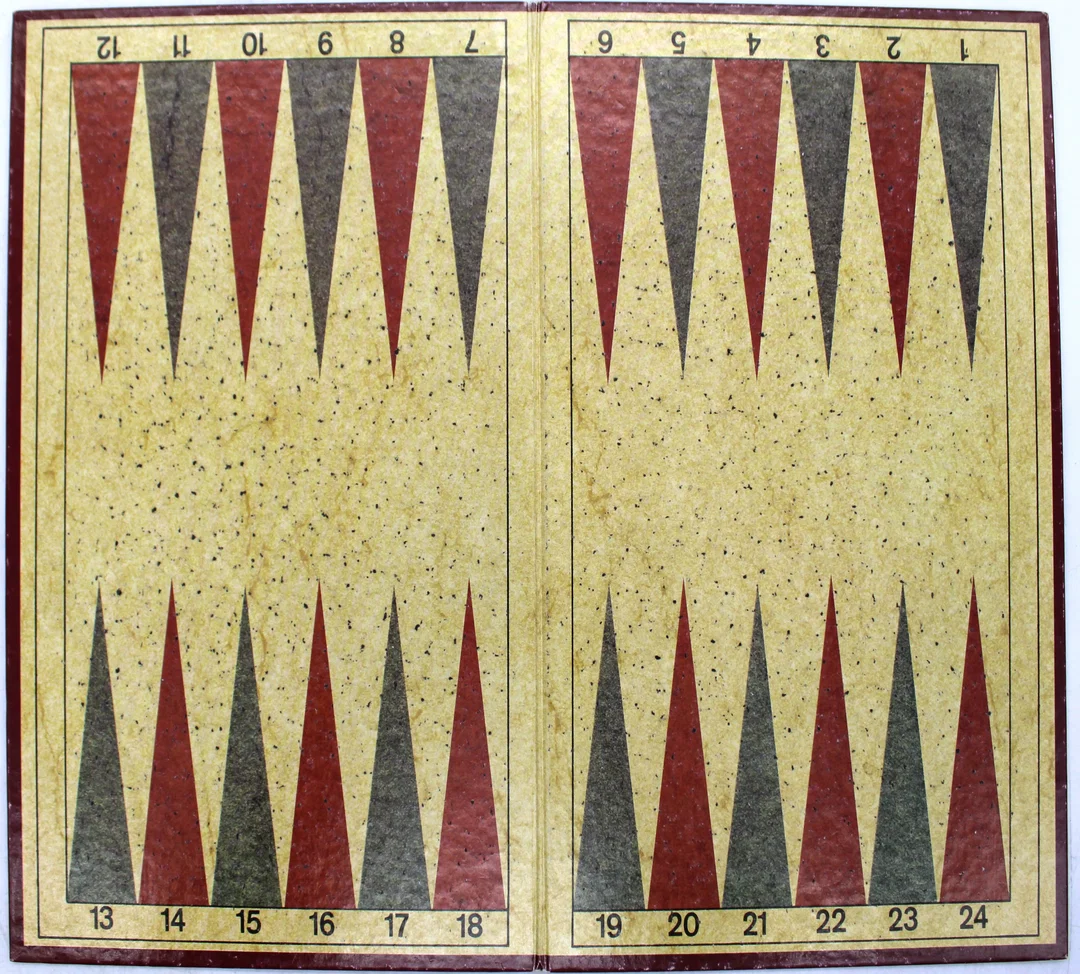 Backgammon Schmidt International – Komplettes Brettspiel ca. 36 x 26,5 cm, Vintage – Bild 3