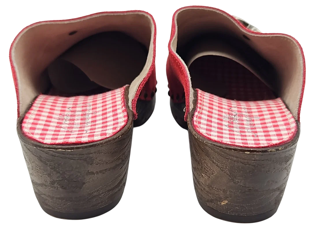 Alpenglück Damen Clog, rot/braun - Gr. 40 – Bild 5