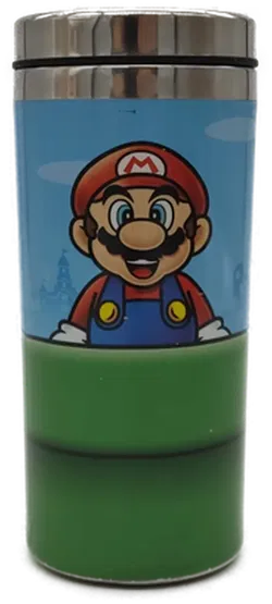 Thermobecher Super Mario Warp Pipe Travel Mug  - 450ml Edelstahl  - Bild 1