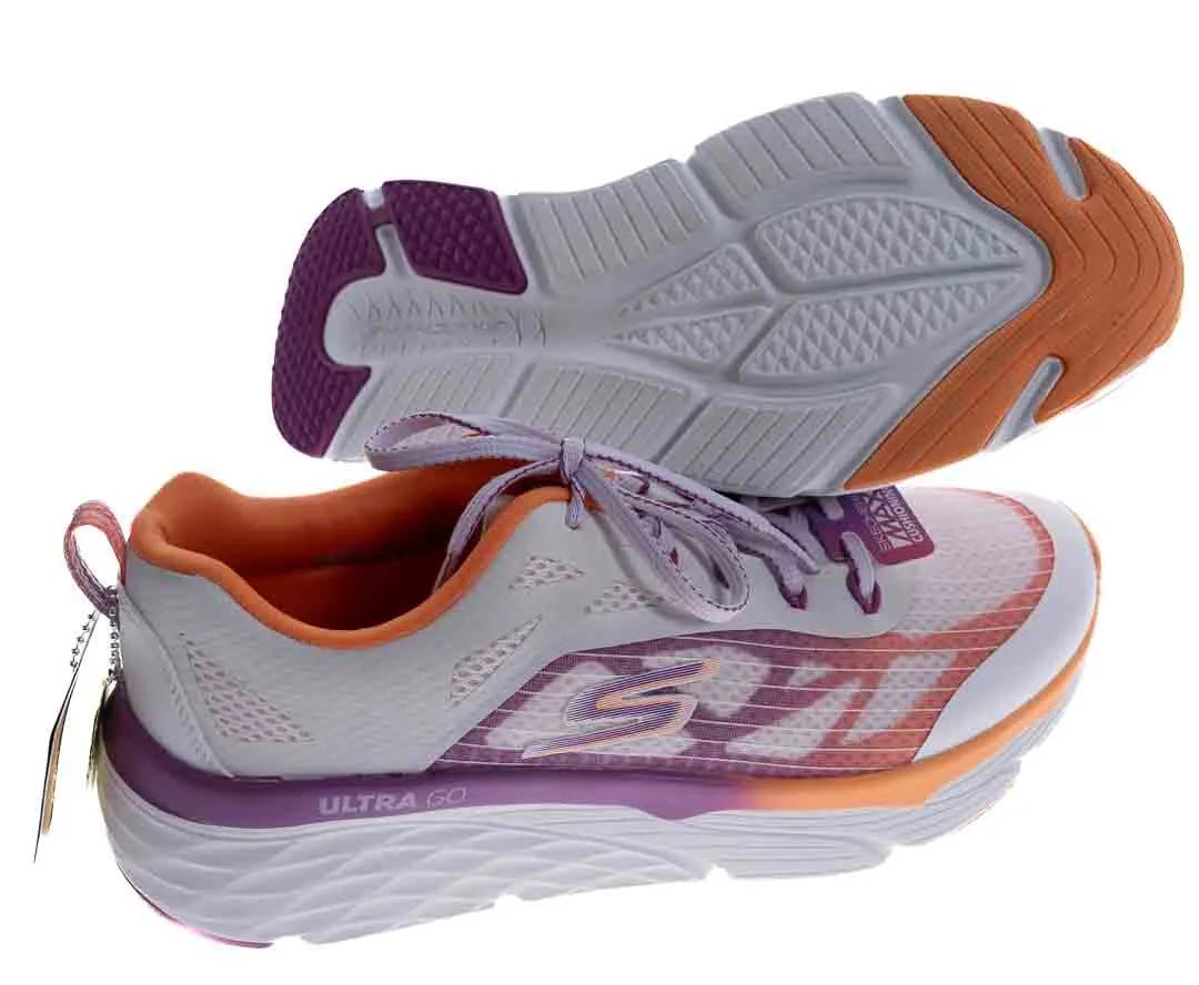Skechers Max Cushioning Ultra Go Sneakers/Laufschuh in weiß-orange, Größe 39,5 – Bild 4