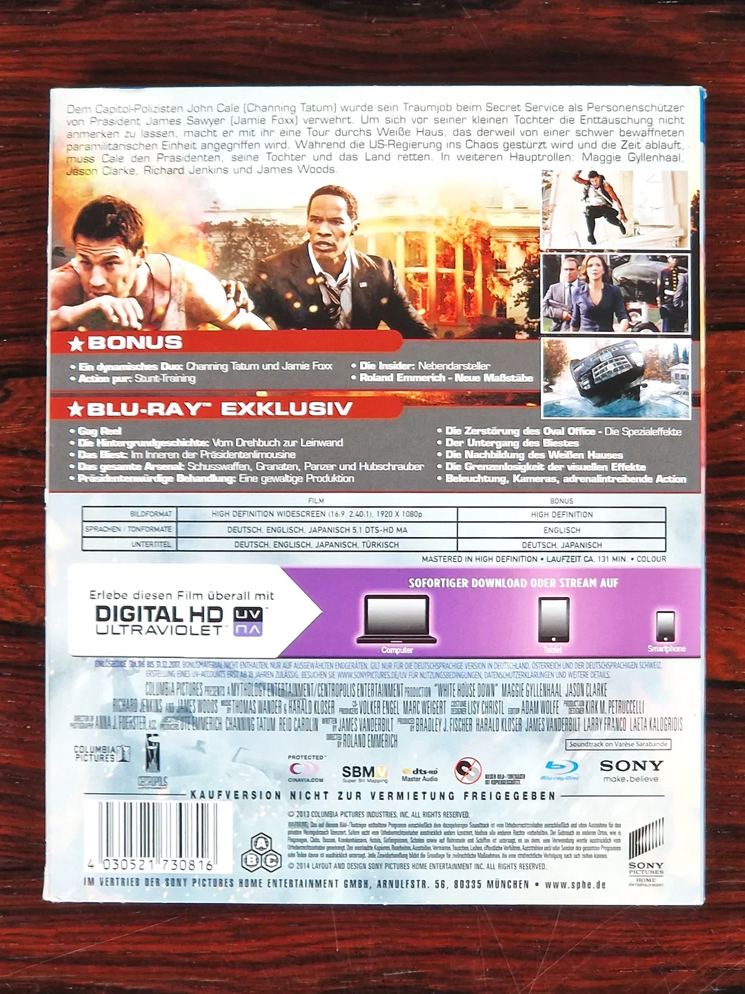 White House Down - Film - Blu-ray - Schuber – Bild 2