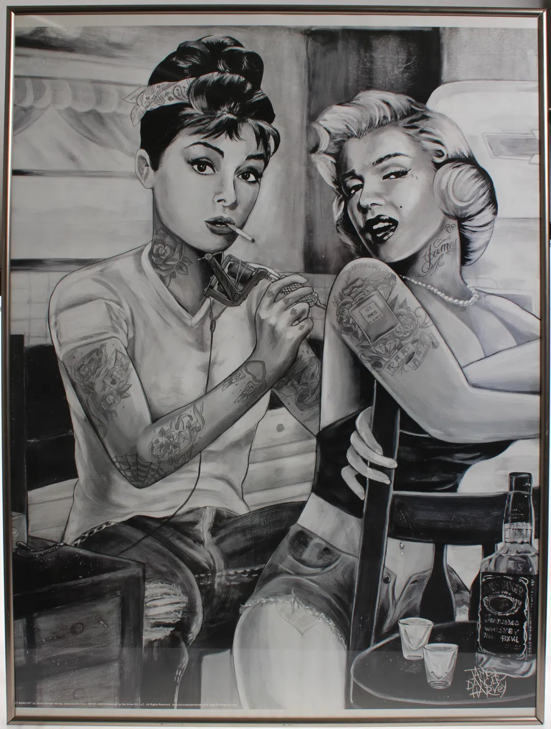 Pop Art/Urban Art Bild von James Danger Harvey/von Audrey Hepburn und Marilyn Monroe - Bild 1