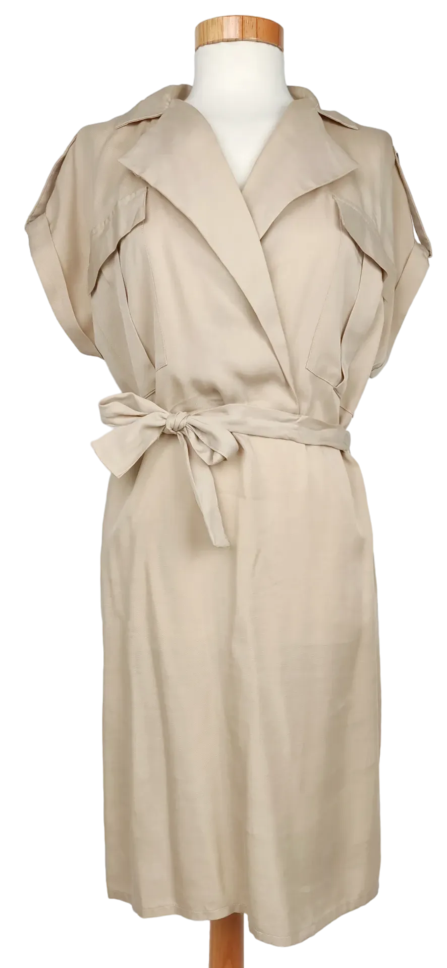 Only Studio Damen Midikleid, beige - Gr. S  - Bild 4