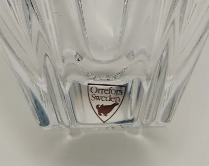 Glasschale Orrefors Kristallglas, Design Lars Hellsten | Originalverpackt – Bild 3