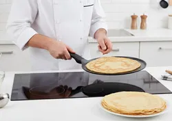 Antihaft Crêpe Pfanne von Crofton / Flache Tawa - Induktionsgeeignet - Perfekt für Pfannkuchen - Bild 5