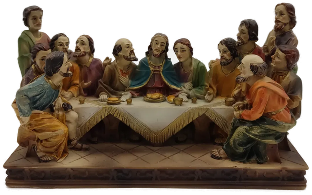 Statue aus Harz Letztes Abendmahl 15x6,5x9,5 cm - Bild 3