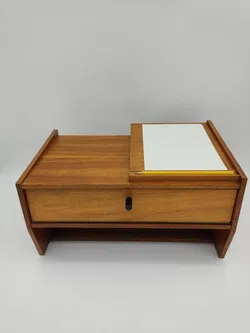 Kleines Mid-Century Wandboard, Teak - Bild 9
