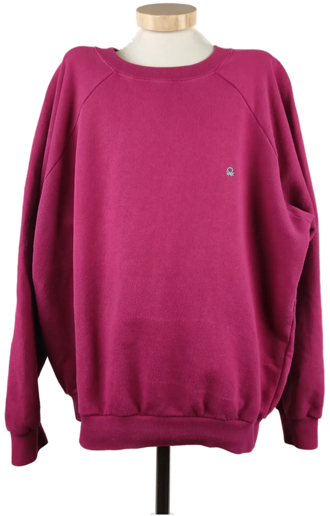 United Colors of Benetton Herren Pullover Sweatshirt Vintage Burgunderrot - L/50 - Bild 1