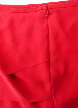 Gottfried Couture Rock, rot, 50cm, Reißverschluss, elegant M-L - Bild 3