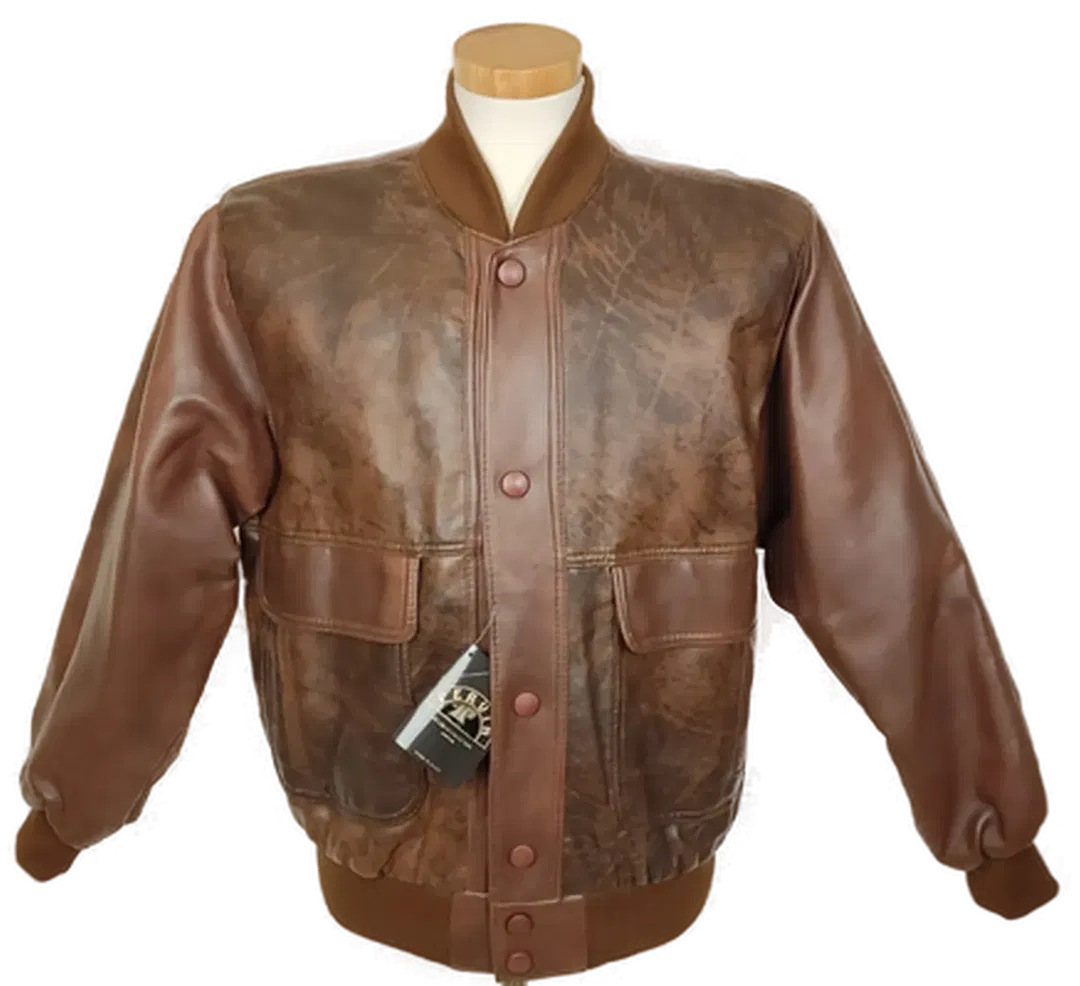 Pervin Herren Lederjacke braun Gr. S - Bild 4