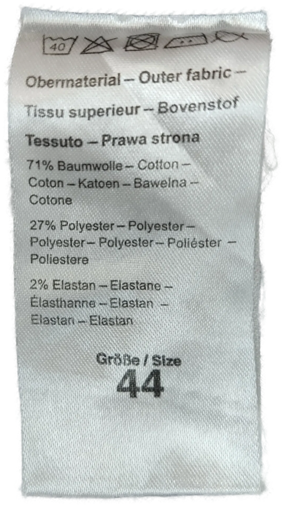 Capri Hose Bonita Baumwolle Größe 44 (XXL) | Zeitloser Begleiter – Bild 3