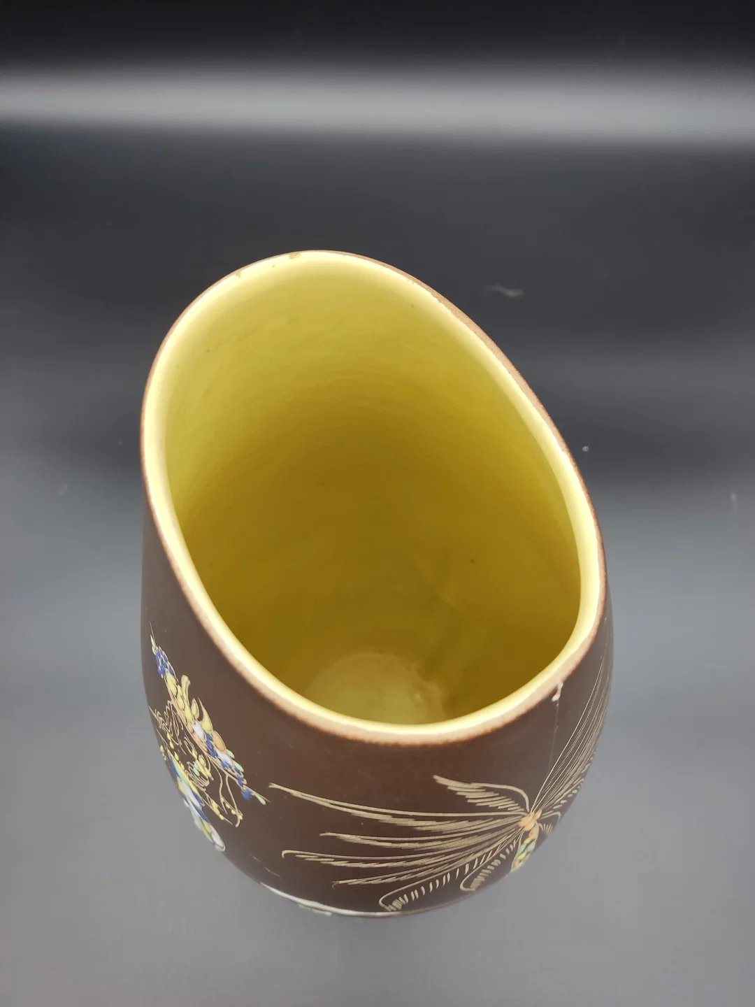 Vintage-Vase von "M.L Spangenberg" / Handgemacht / H: 37cm  – Bild 3