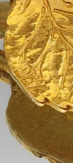 Deko-Rose 95% Zinn Goldfarben | Retro-Charme - Bild 17