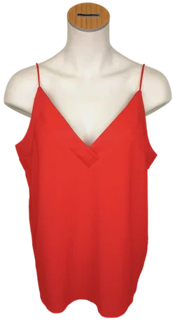 s.Oliver Damentop geriffelt rot Gr. XL