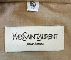 Yves Saint Laurent Herrenhemd beige Gr. 42 – Vorschau 3