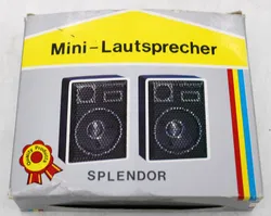 2 Splendor Mini-Lautsprecher im Retro-Design – Kabelgebunden, tragbar,  - Bild 3