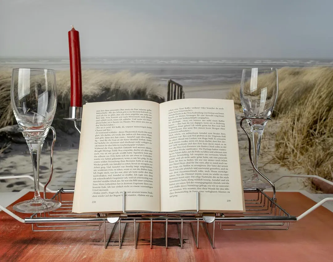 Badewannenaufsatz mit Glas-, Buch- und Kerzenhalter - Bild 1