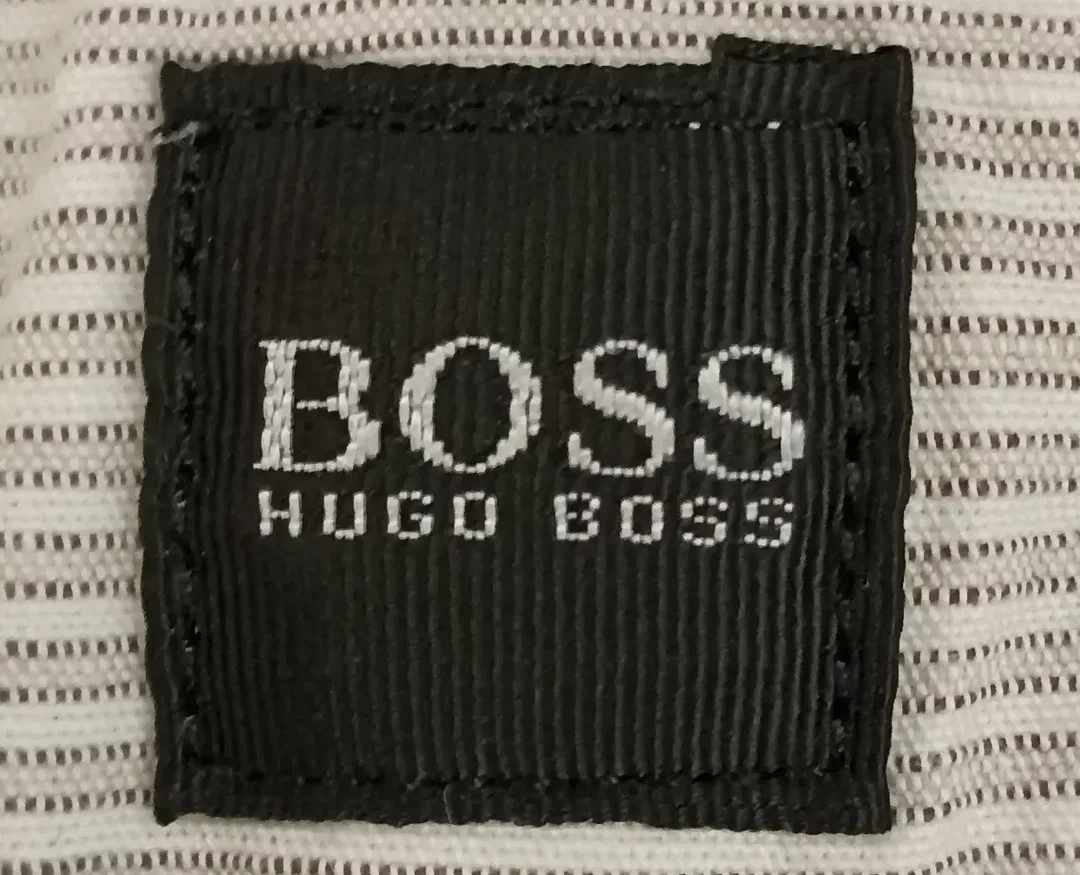 Hugo Boss Herrenhose gestreift beige/weiß Gr. 33/32 – Bild 3