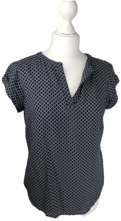 Damen Kurzarm-Bluse Tom Tailor Viskose | Zeitloser Begleiter - Bild 1