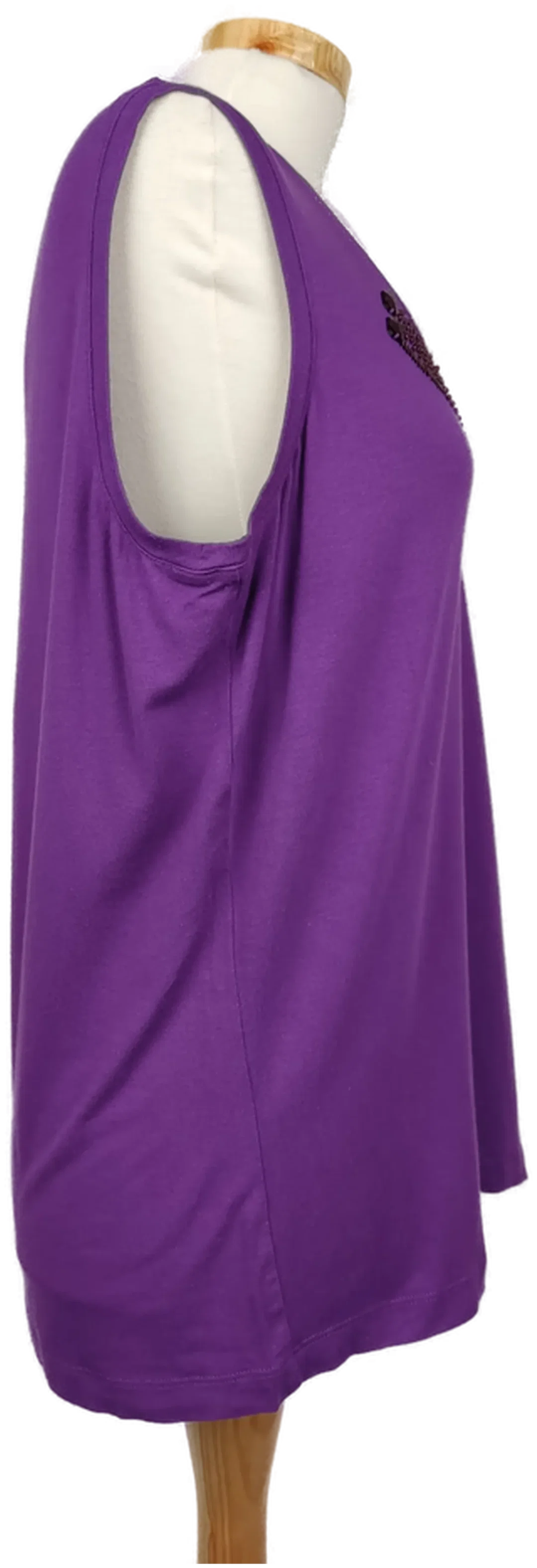 Bonita Damen Shirt mit Perlenstickerei - L/ 40 – Bild 3