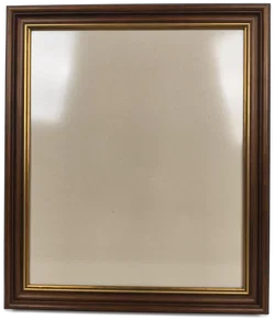 großer Bilderrahmen Holz/Gold, 44x54cm - Bild 1