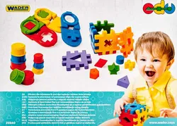 Wader 25540 Pädagogisches 3-in-1-Set Lernset mehrfarbig ab 1 Jahr - Bild 1