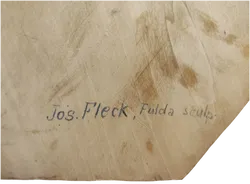 Handgeschnitzter Jesuskopf, achteckig, Wandaufhängung - Bild 2