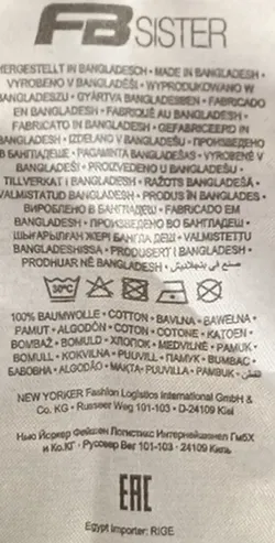 FB Sister Damen Weihnachtsshirt schwarz gemustert Gr. M - Bild 4