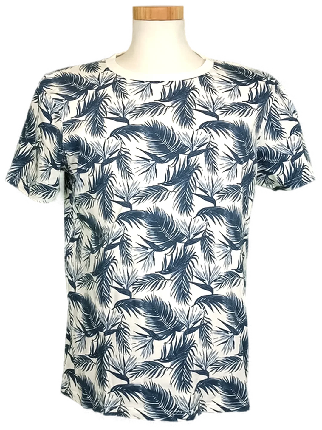 Joop! Herrentshirt gemustert blau/weiß Gr. M – Bild 1