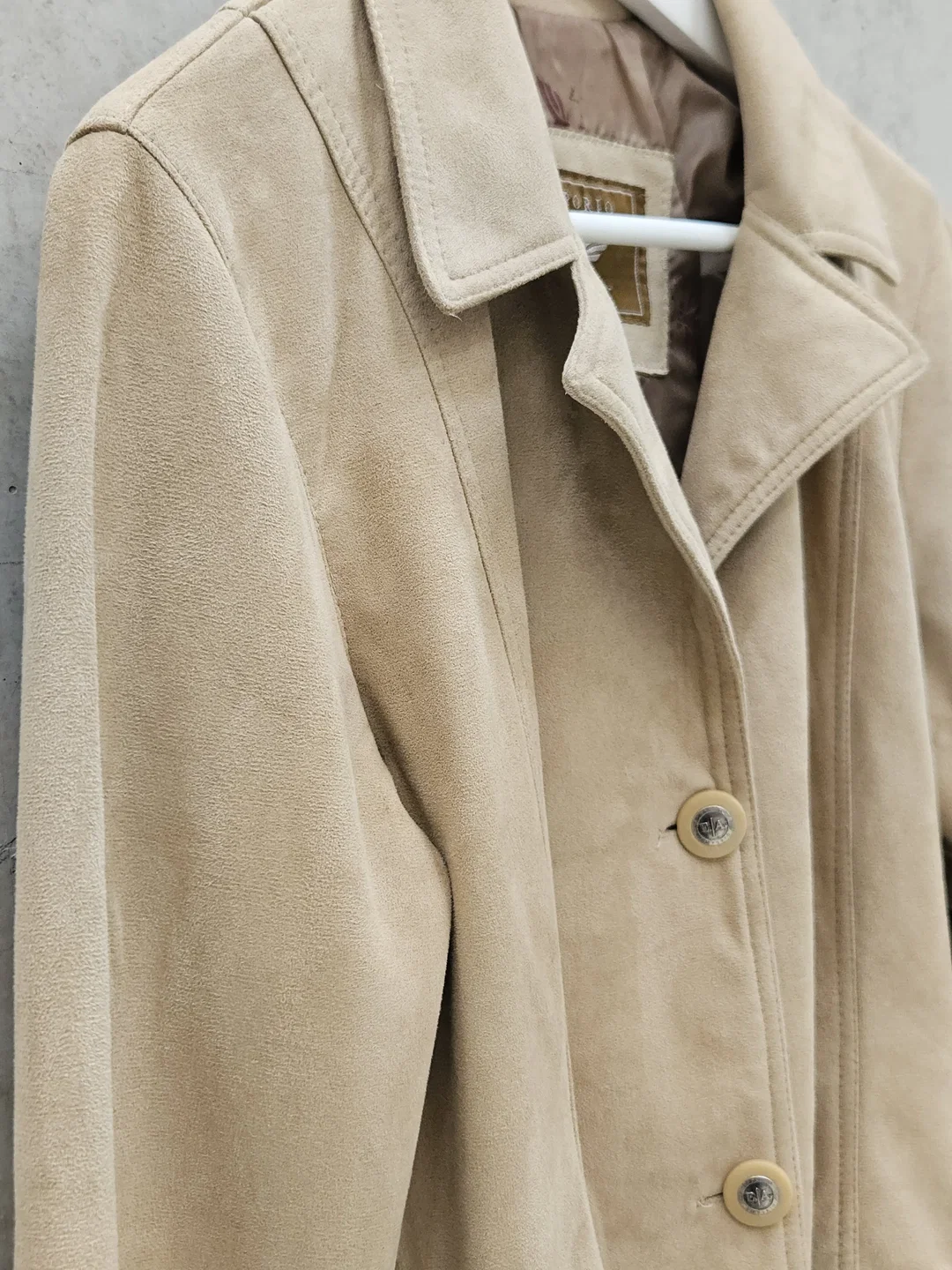 EMPORIO ARMANI Damen Vintage 80' Lederjacke, braun - Gr. M – Bild 3