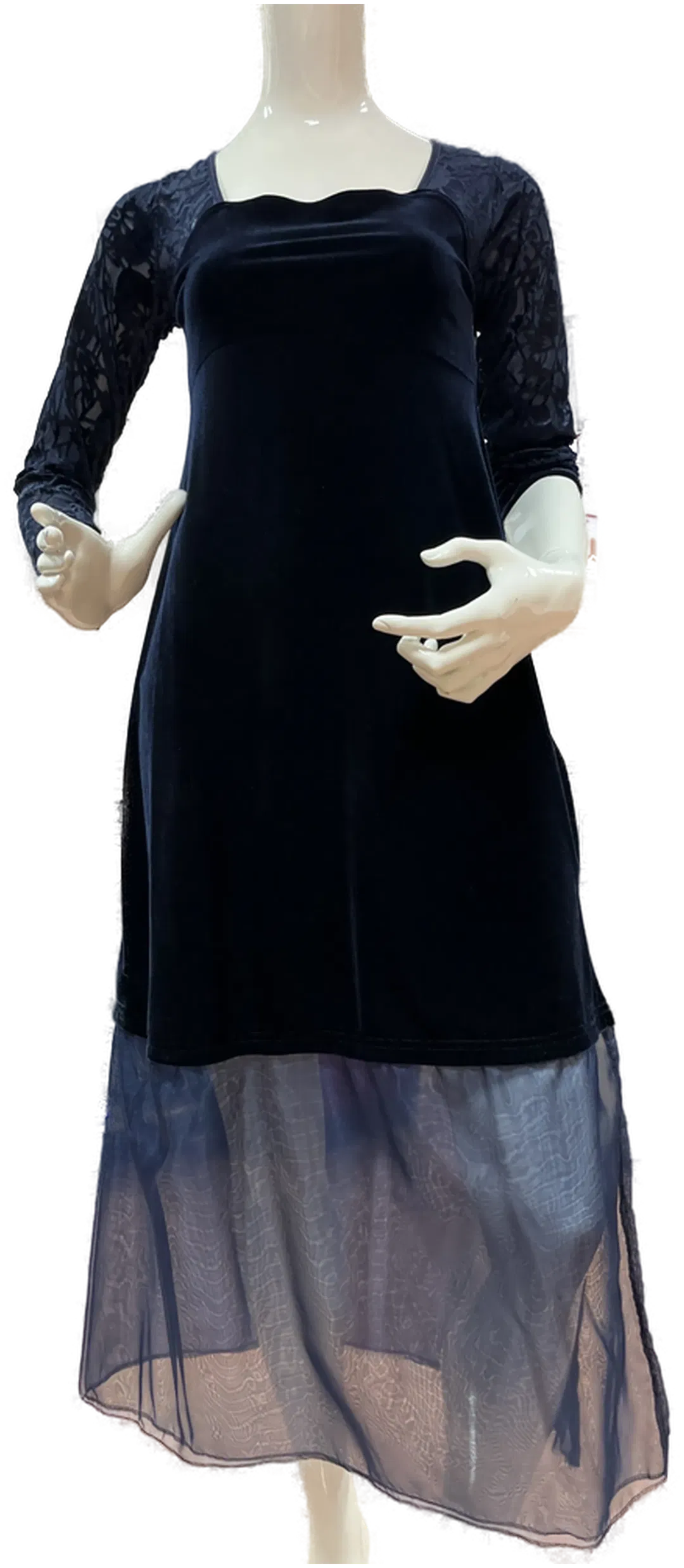 HENNES Kleid blau Gr. 36 - Bild 1