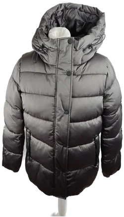 s.Oliver Damen-Winterjacke Grau Mit Kapuze | Winterklassiker – Vorschau 1