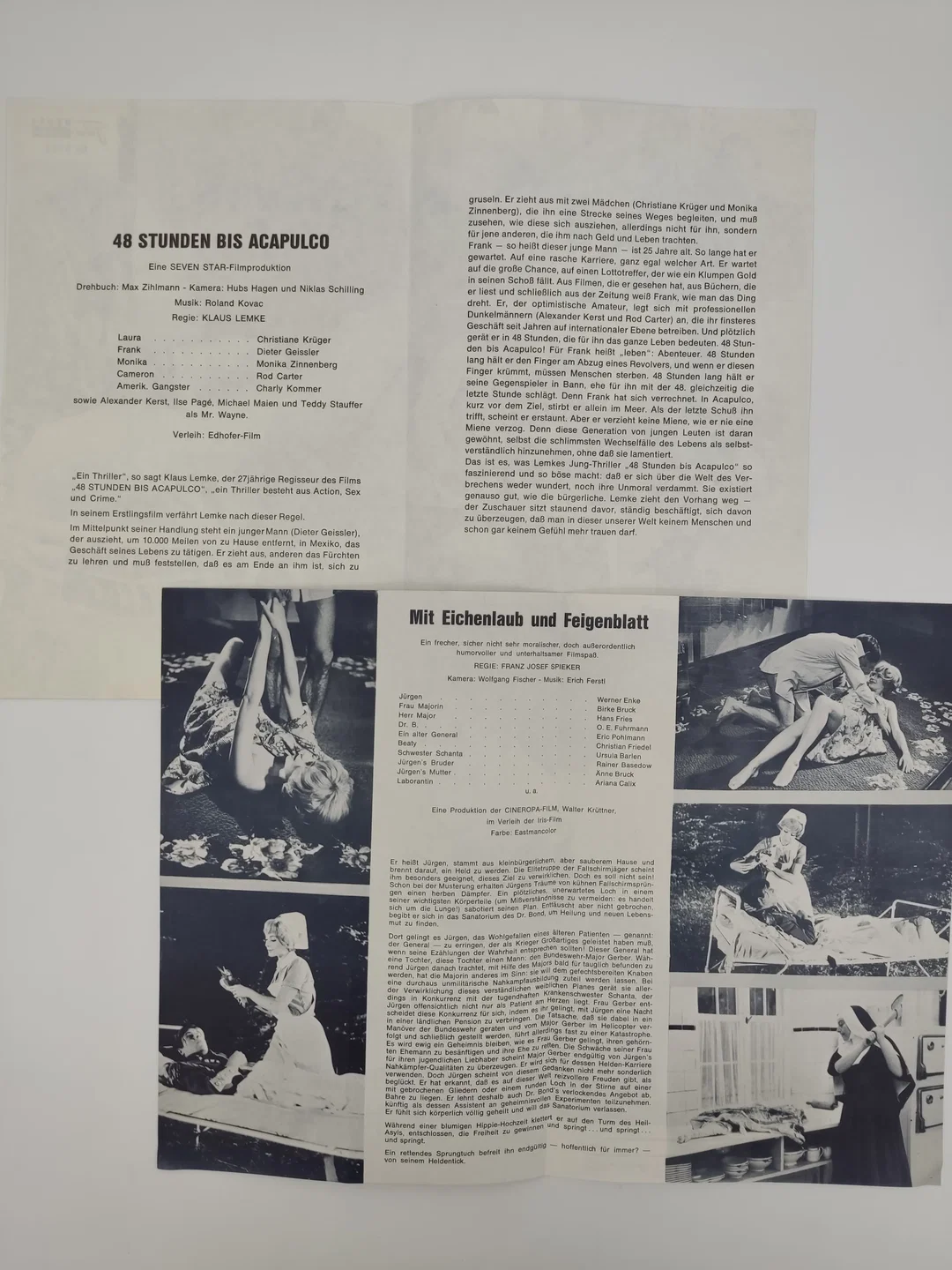 21x Vintage Filmprogramme Deutscher Film - 1960er – Bild 7