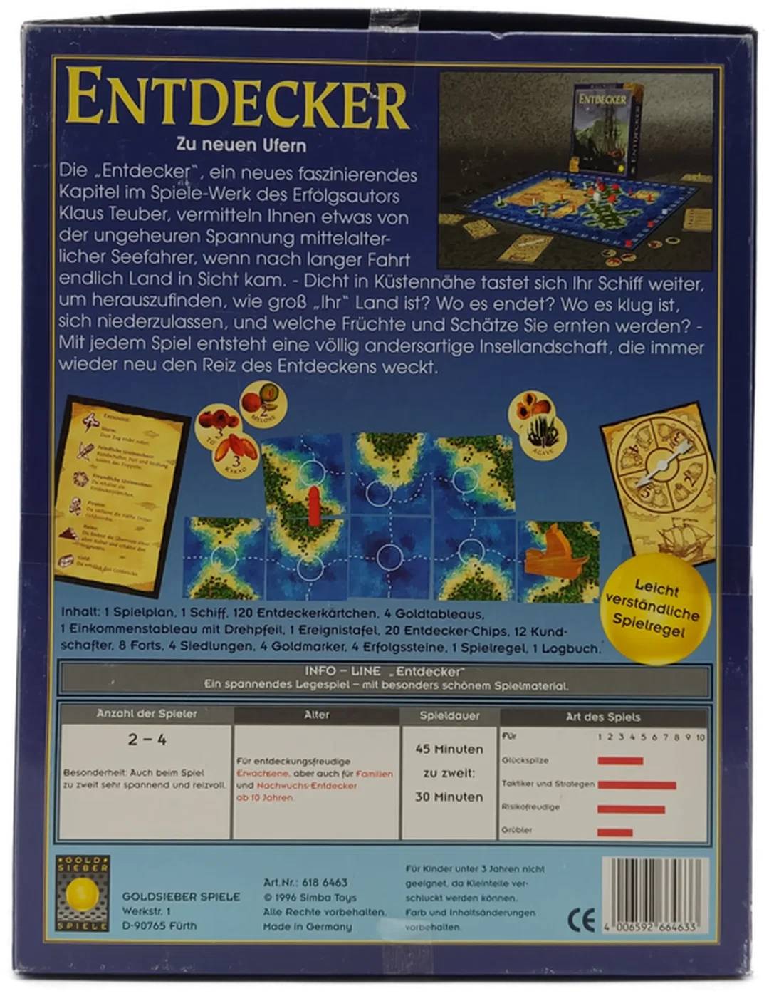 Goldsieber Brettspiel "Entdecker" – Bild 2