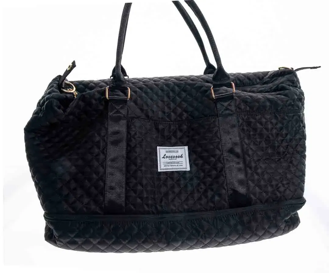 Lovevook Leichte Reisetasche Handgepäck mit großem Fassungsvermögen und Bodenfach - Bild 1