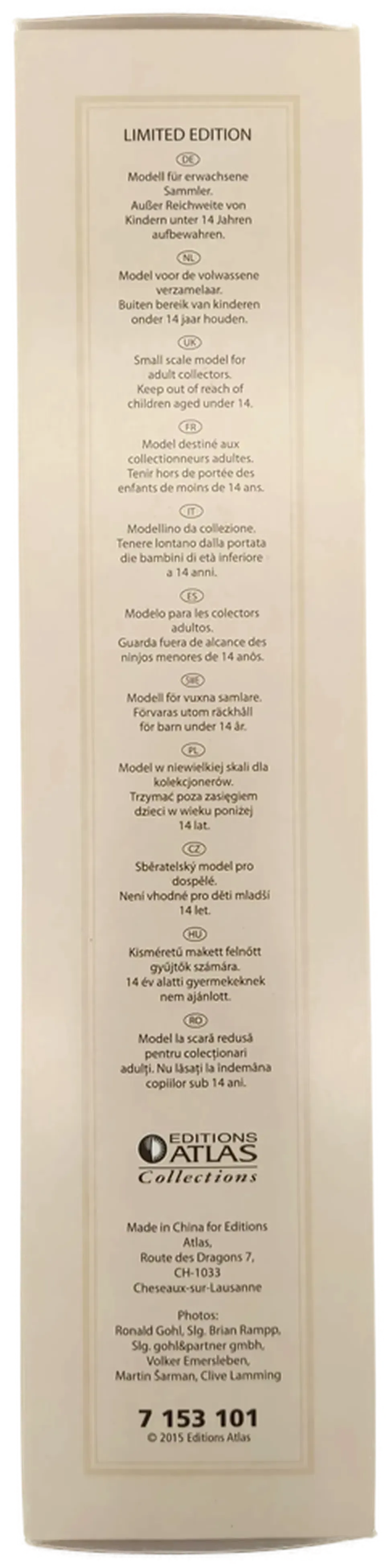 Editions Atlas Collections Limited Edition: Ce 6/8 II Nr. 14253 - 1919, Maßstab 1:87 – Bild 10