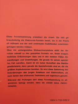 Große Elektronik-Formelsammlung für Radio-Fernsehpraktiker und Elektroniker - Georg Rose - Bild 2