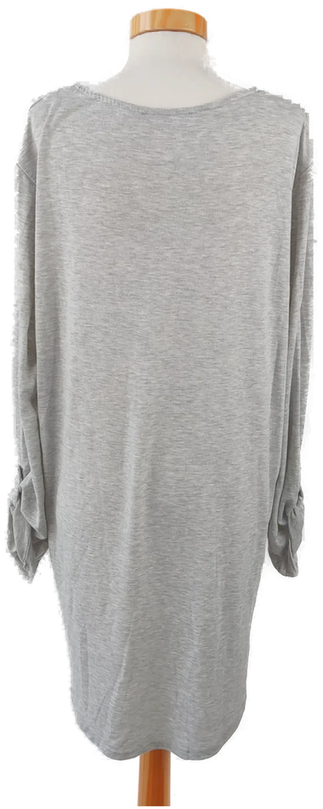 Damen Longshirt langarm grau, bedruckt - Gr. XXL – Bild 3