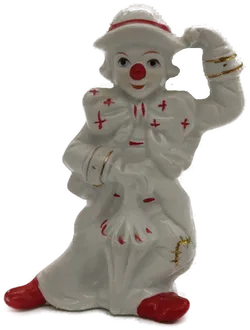 Porzellanfigur Clown von Gilde, ca. 14,5 cm, Handarbeit - Bild 1