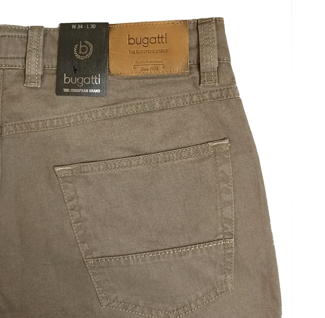 Bugatti Herren Jeans dunkelbeige Gr. W34 L30 – Bild 3