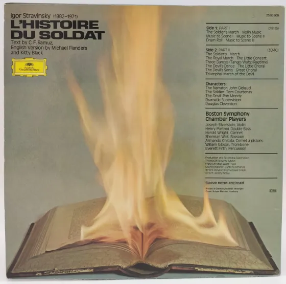 Vinyl LP - Igor Stravinsky - L'Histoire du Soldat, Englische Version  – Bild 2