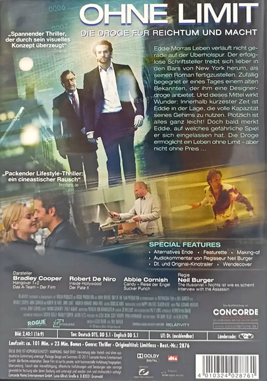 DVD "Ohne Limit - Die Droge für Reichtum und Macht" – Bild 2