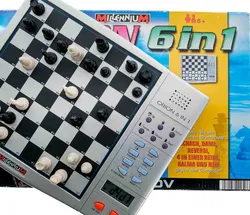 Schach Dame 4 Gewinnt...Millennium ORION 6‑in‑1 Schachcomputer mit OVP - Bild 4