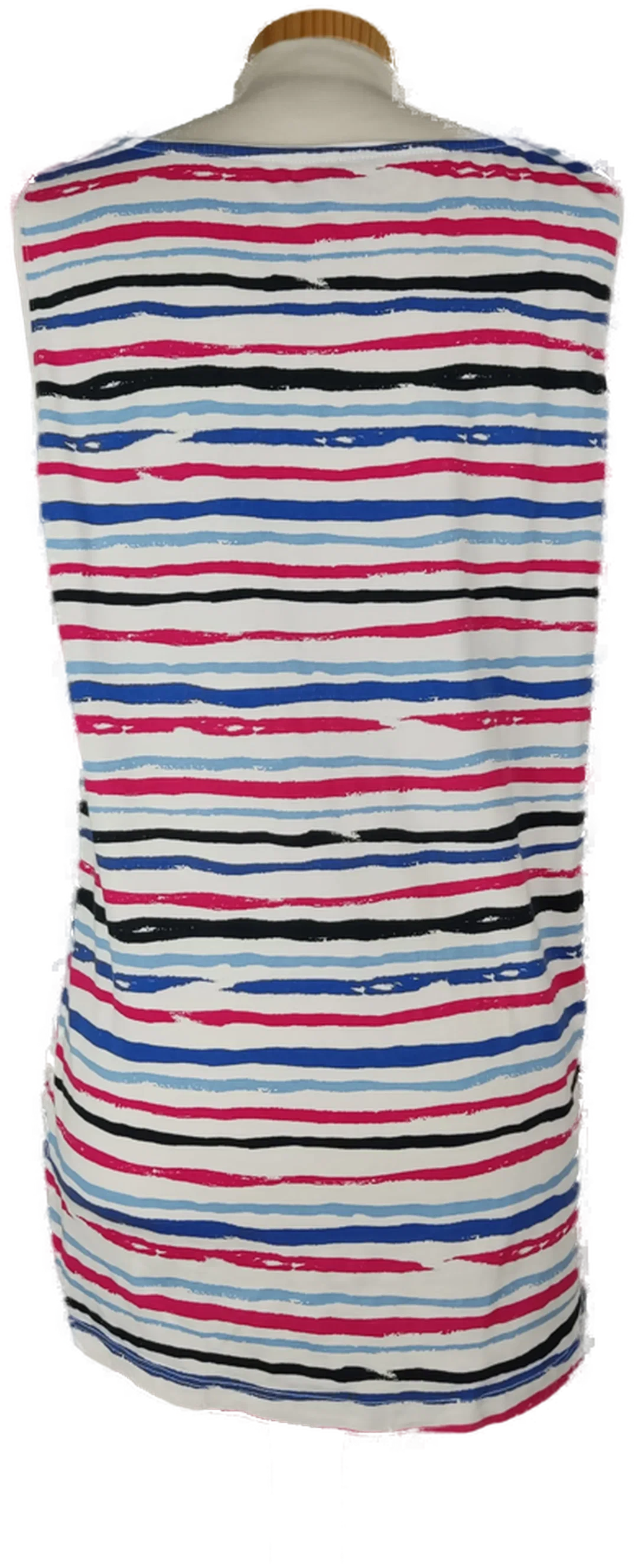 Gerry Weber Tanktop rot-blau-schwarz gestreift / Gr. 38/40 – Bild 2