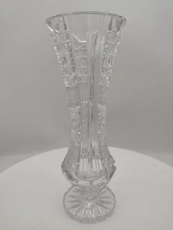 Kristallvase mit Schliffmuster | Tschechischer Vintage-Schatz - Bild 2