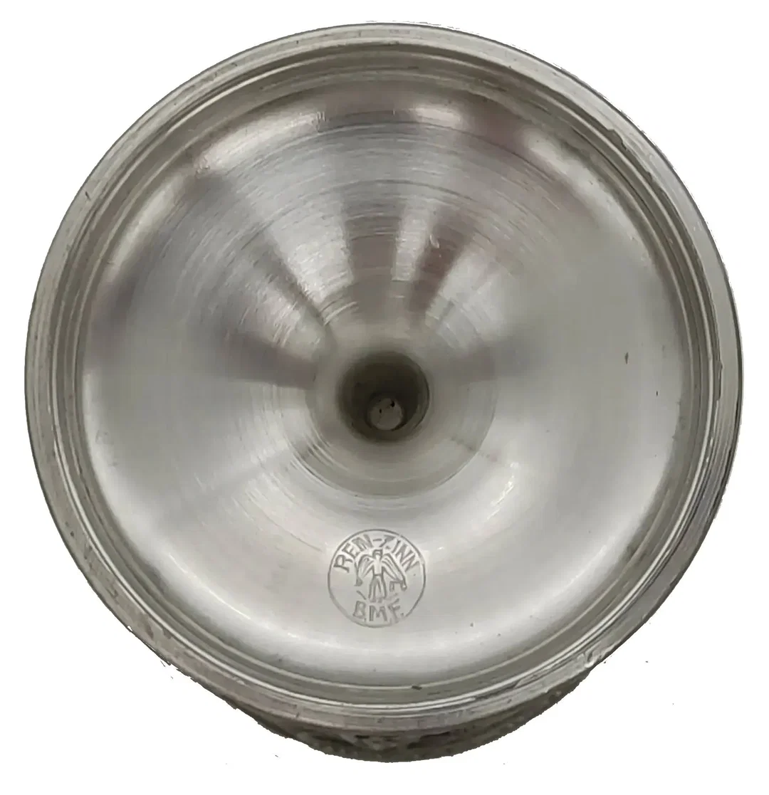 Zinnkelche - 6er Set - BMF (Bayerische Metallwarenfabrik), Rein Zinn 95 %, Reliefdekor – Bild 4