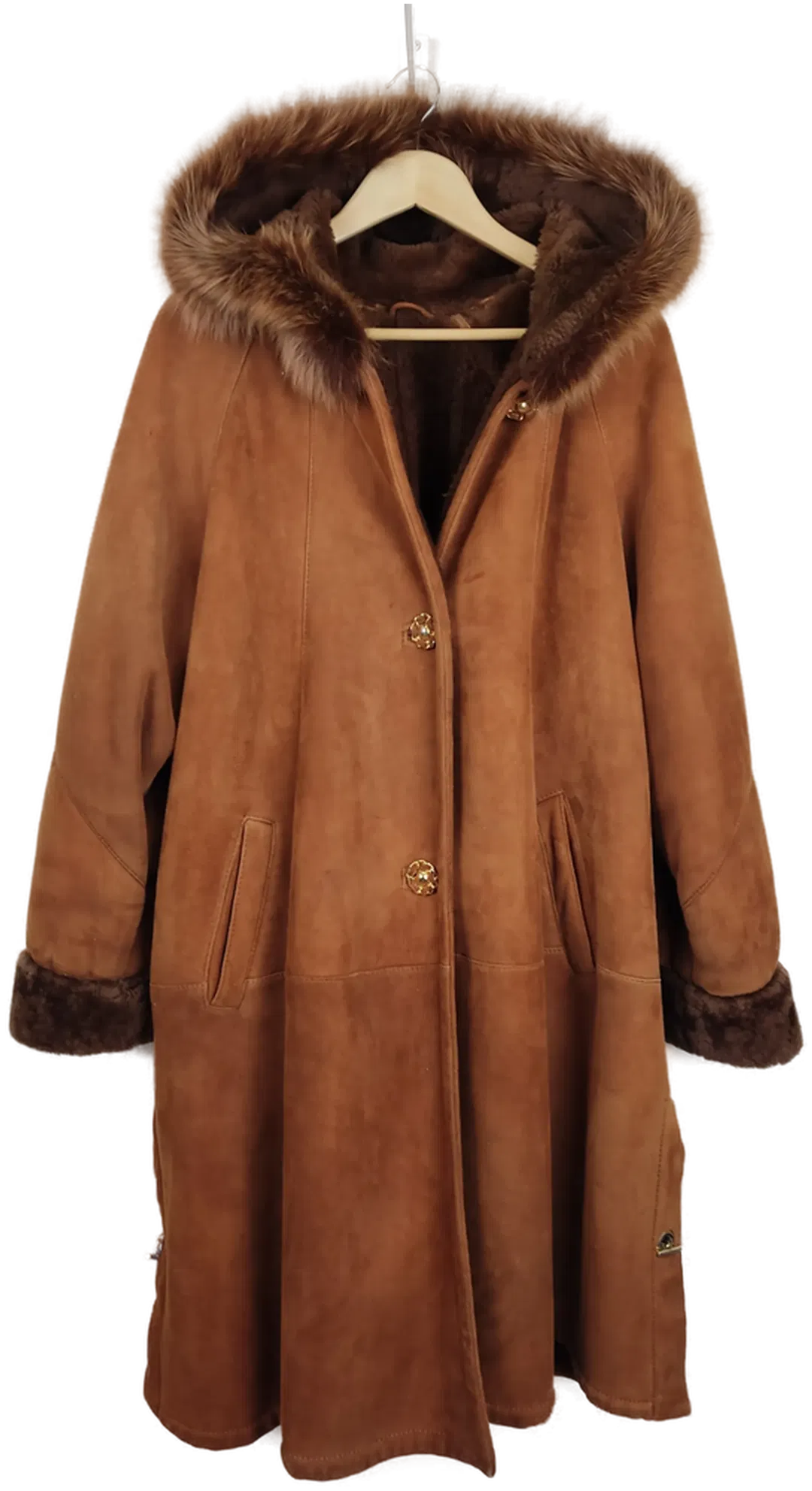 Umberto Kiniger Damen Pelzmantel braun Vintage - Bild 4