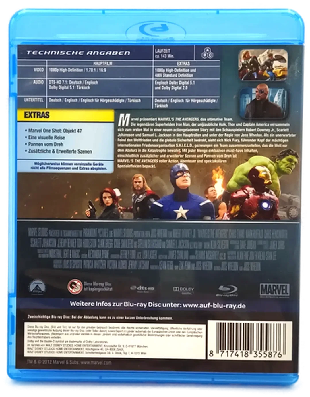 Blu-Ray "Marvel`s the Avengers" – Bild 2